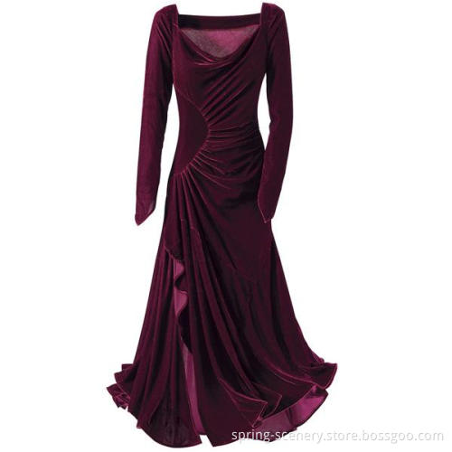 Elegant Women's Summer/Autumn Long Sleeves Dress, Ladies Long Dress